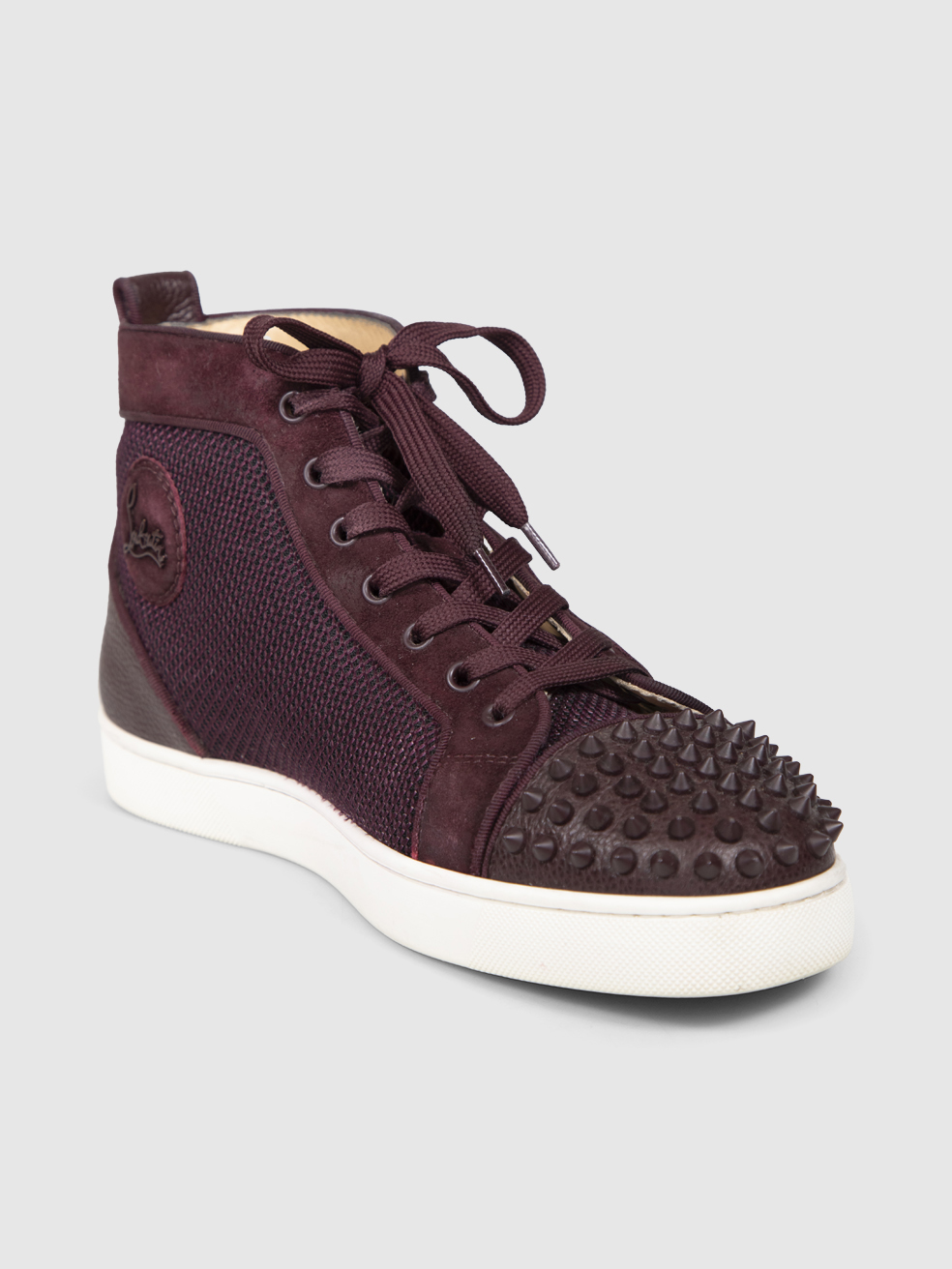 Christian Louboutin Women's Purple Lou Spikes Orlato Trainers