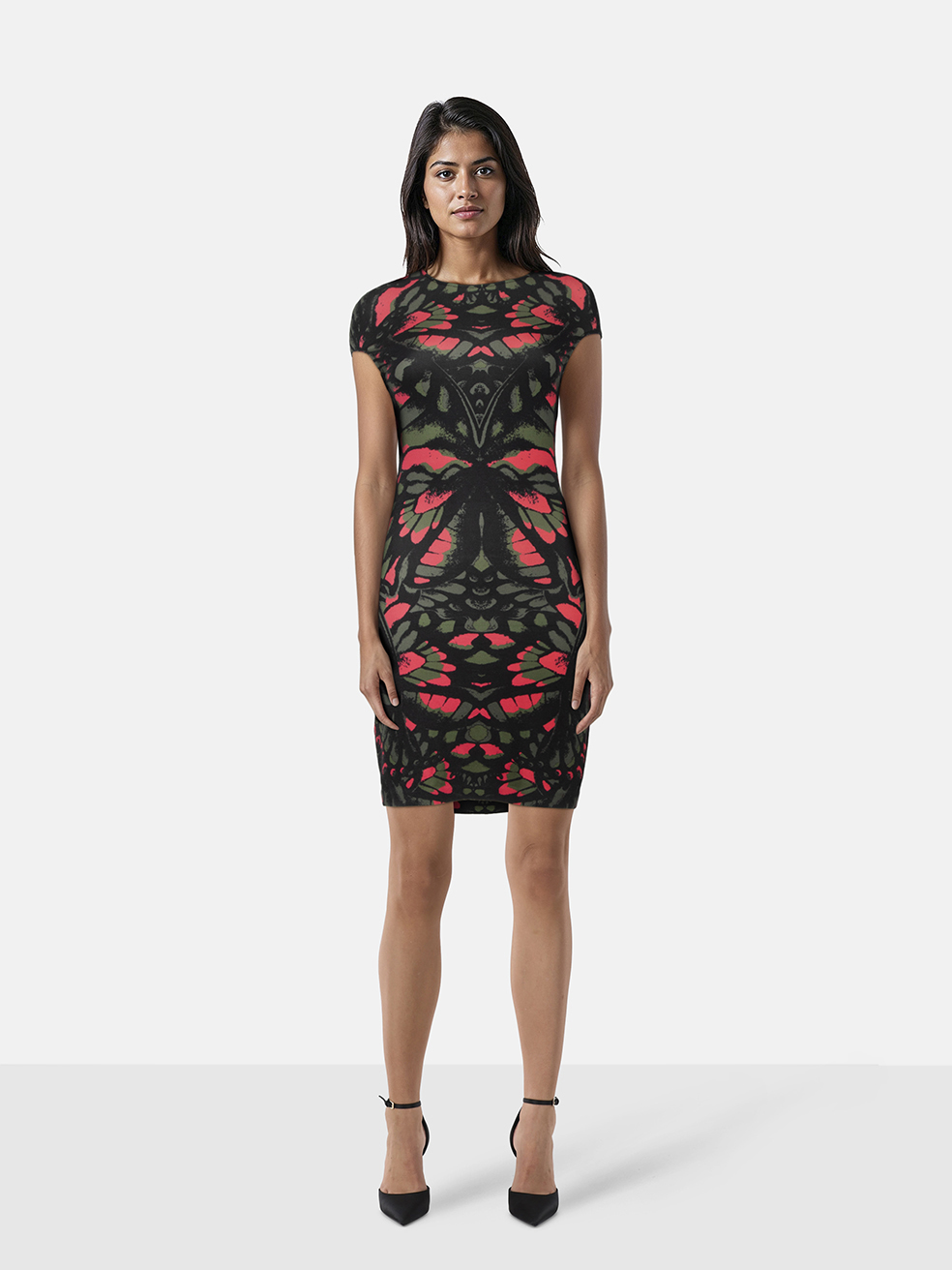 Alexander McQueen Butterfly Bodycon Dress