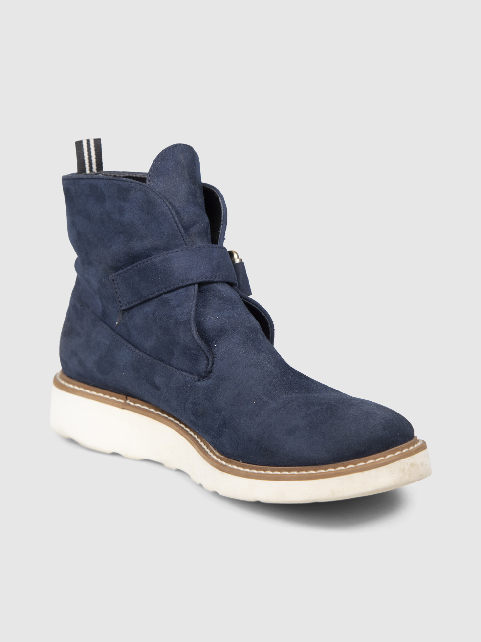Stella Mccartney Women's Navy Vegan Suede Ankle Boots
