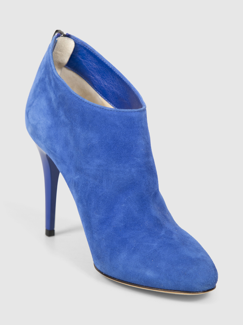 Jimmy Choo Blue Suede Ankle Boots