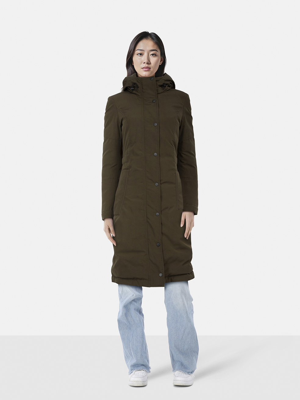Moncler Khaki Jaseur Giubbotto Parka Coat
