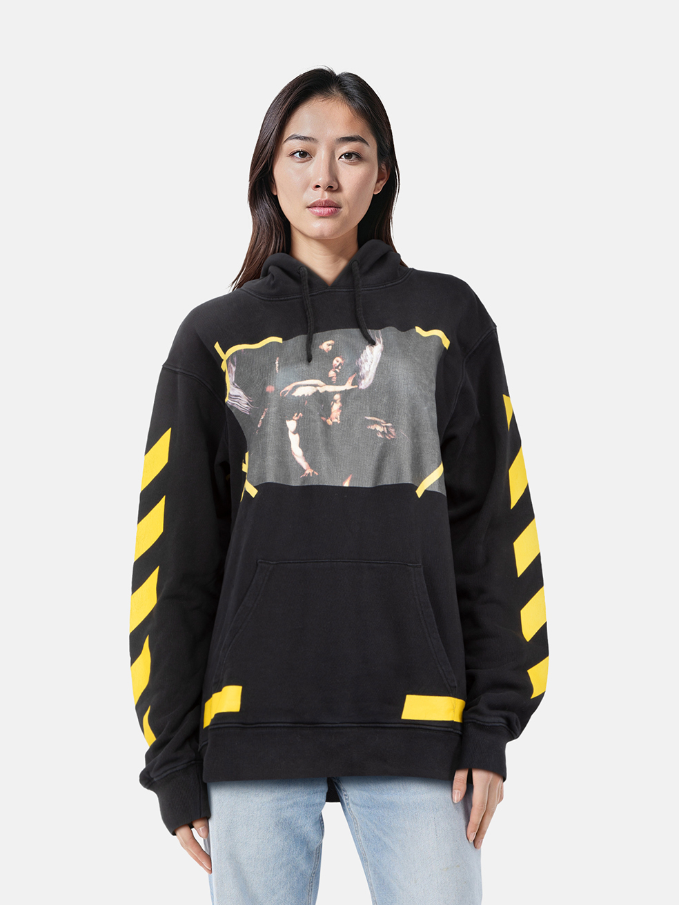 Off-White Women's Black Caravaggio Arrow Hoodie