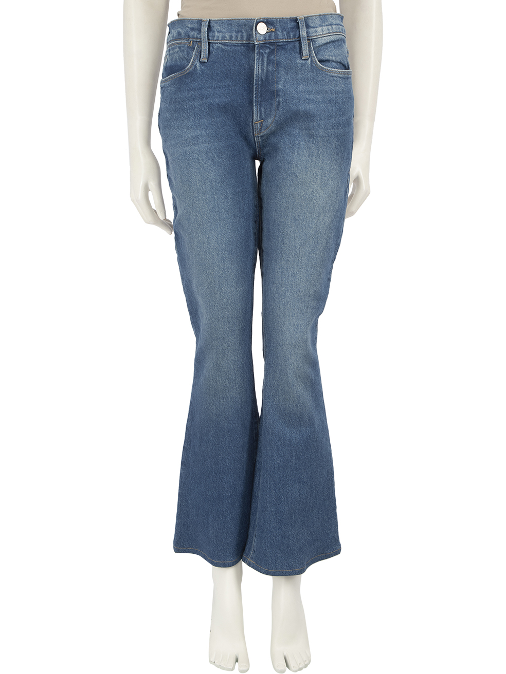 FRAME Pre-Owned Blue Le High Flare Denim Jeans