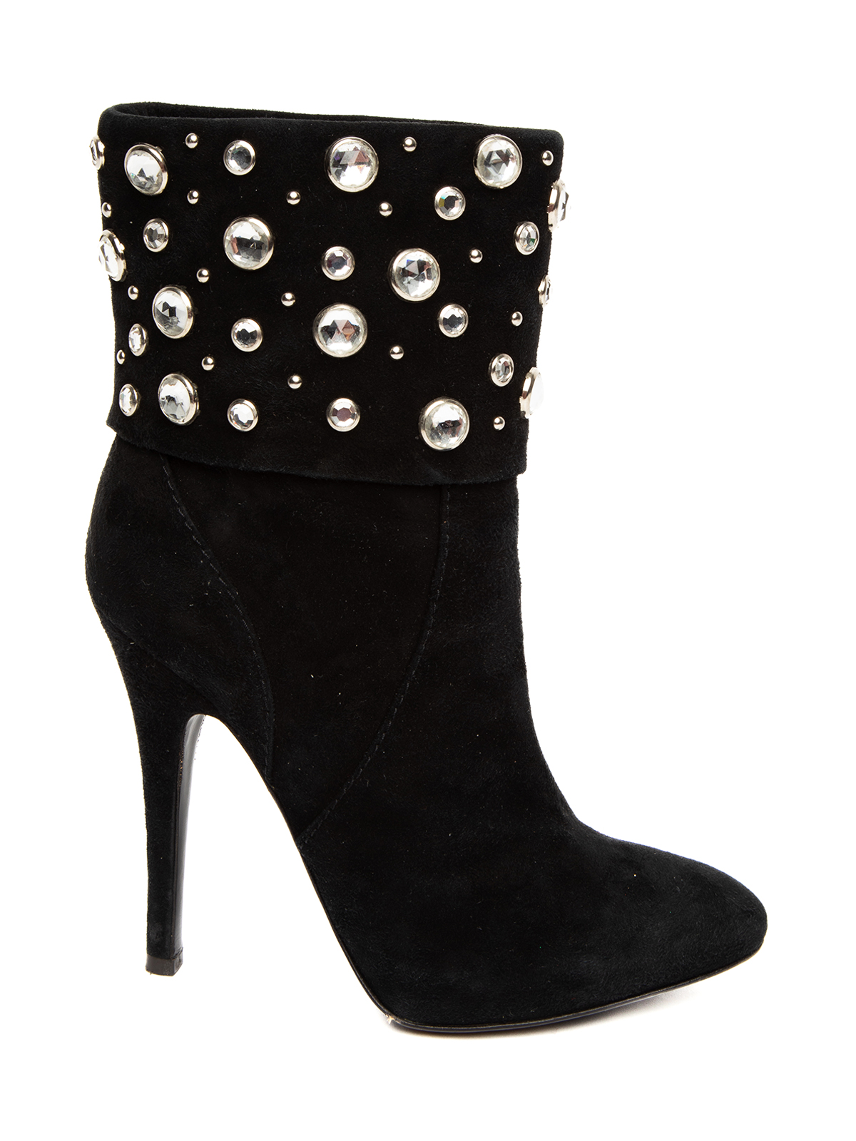 Giuseppe Zanotti Pre-Owned Suede Crystal Studded Ankle Boots