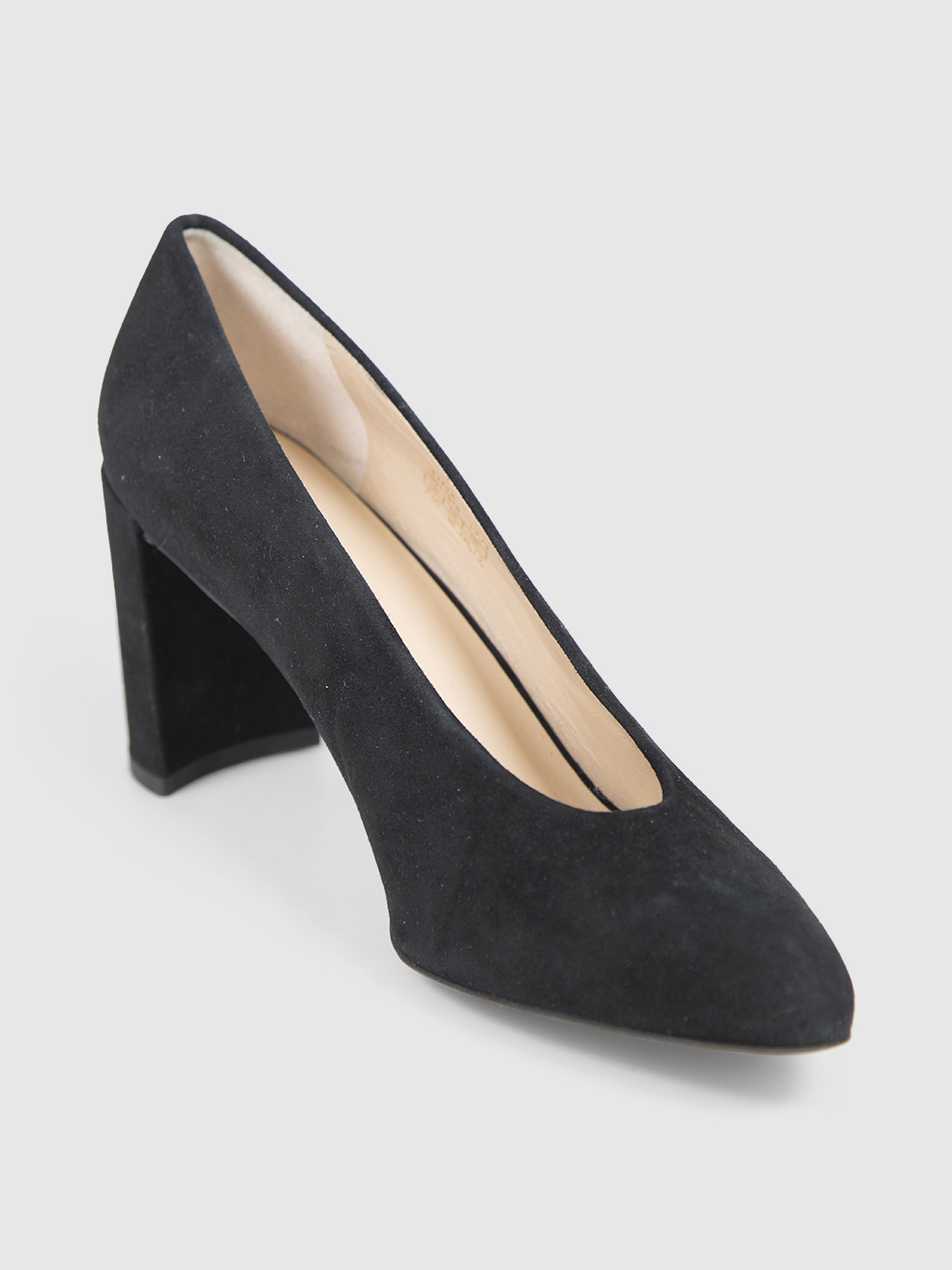 Stuart Weitzman Black Suede Pointed Pumps