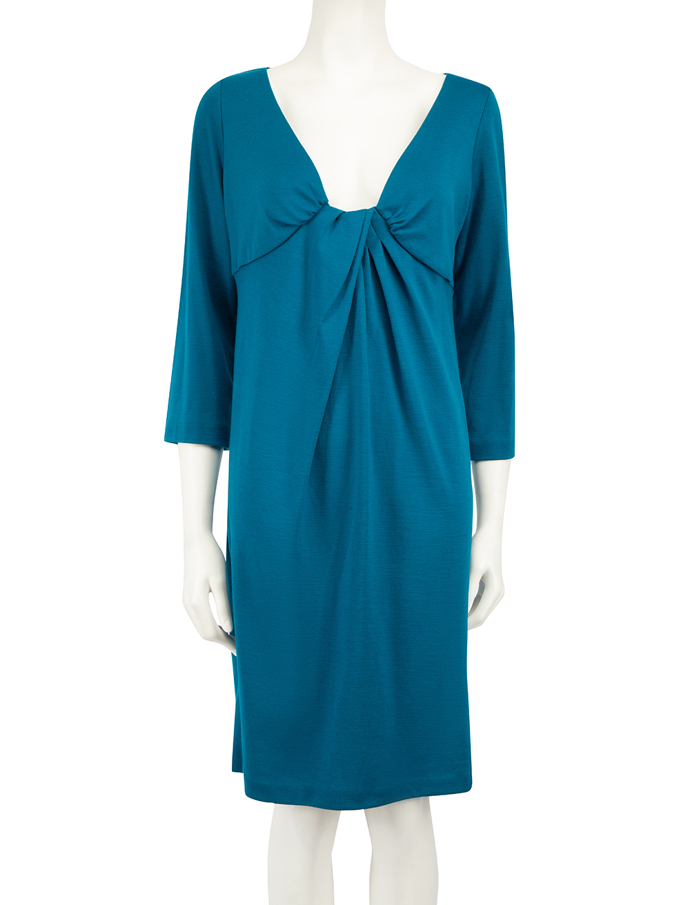 Diane Von Furstenberg Pre-Owned Blue Wool Knee Length Dress