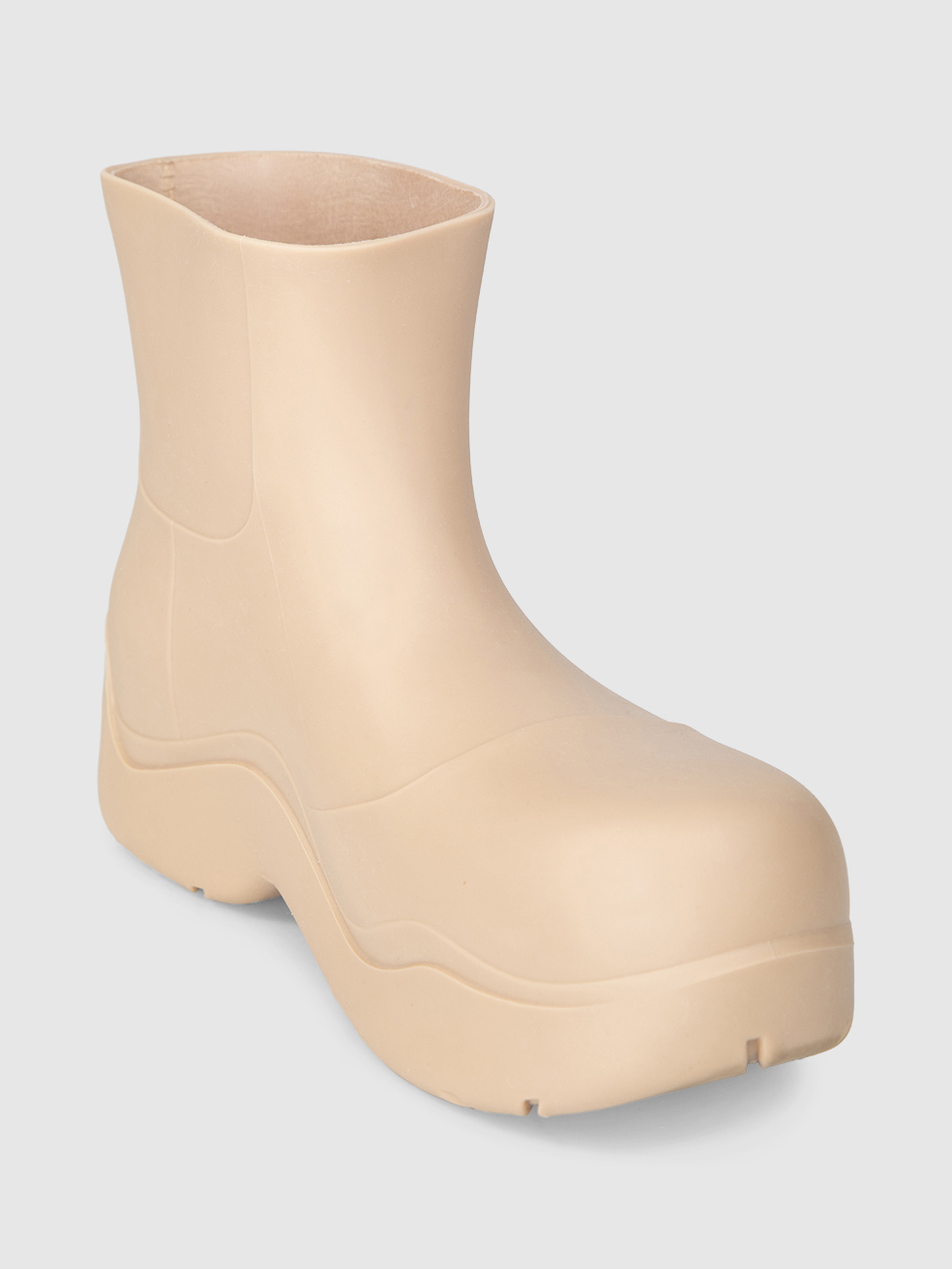 Bottega Veneta Beige Puddle Rubber Boots