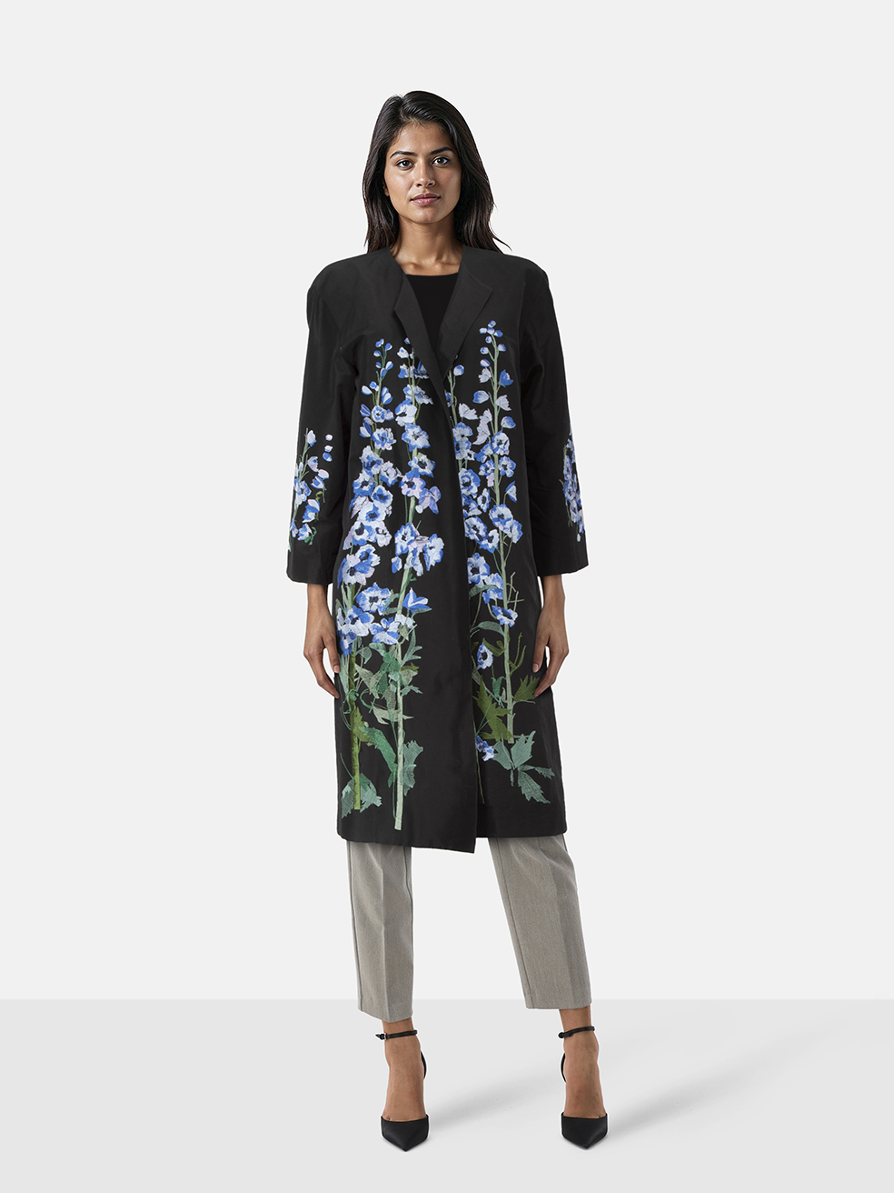 Alice Archer Embroidered Silk Constantina Coat