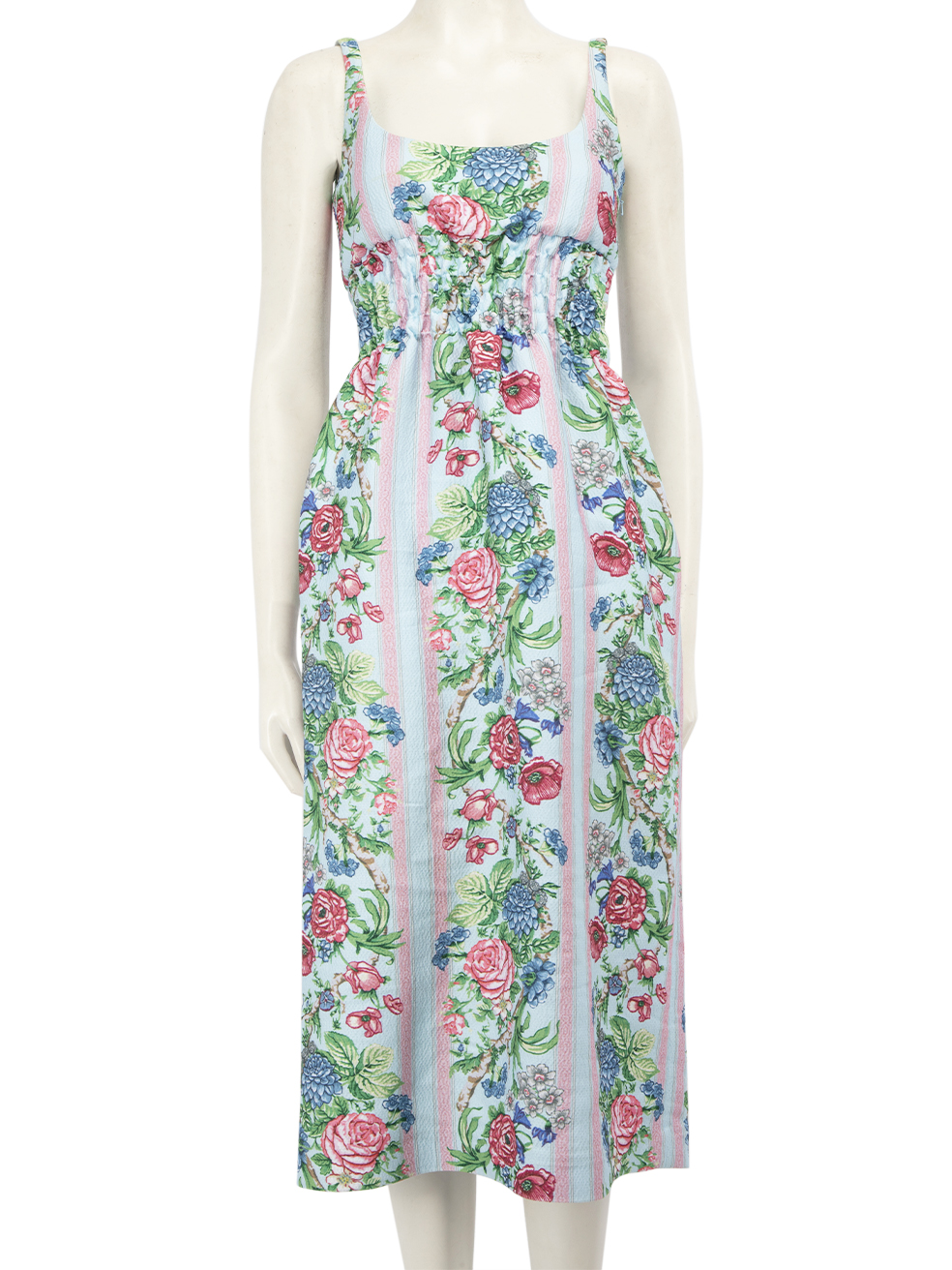 Emilia Wickstead Pre-Owned Floral Sleeveless Midi Dress
