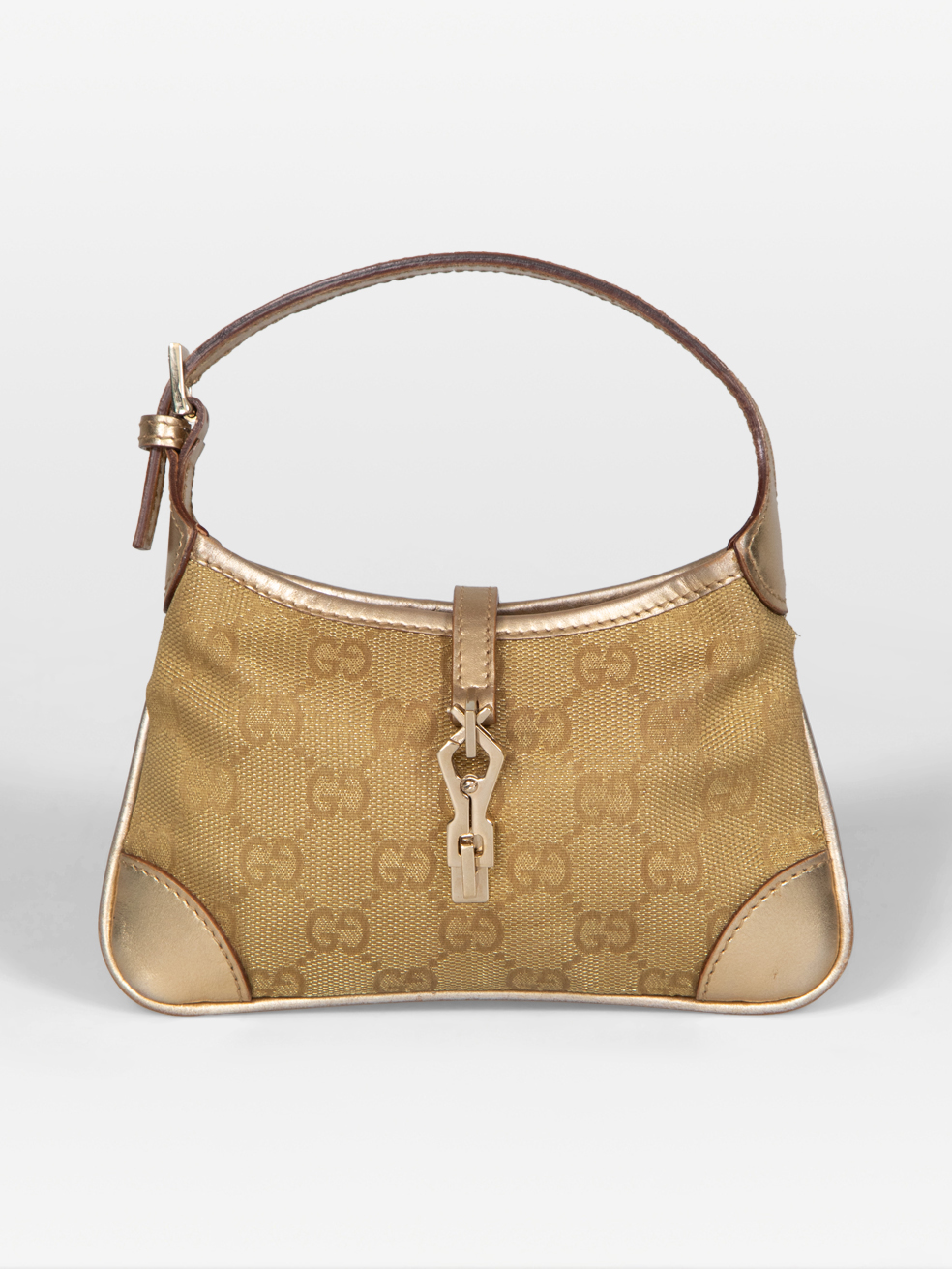 Gucci Gold Vintage GG Jackie Mini Bag