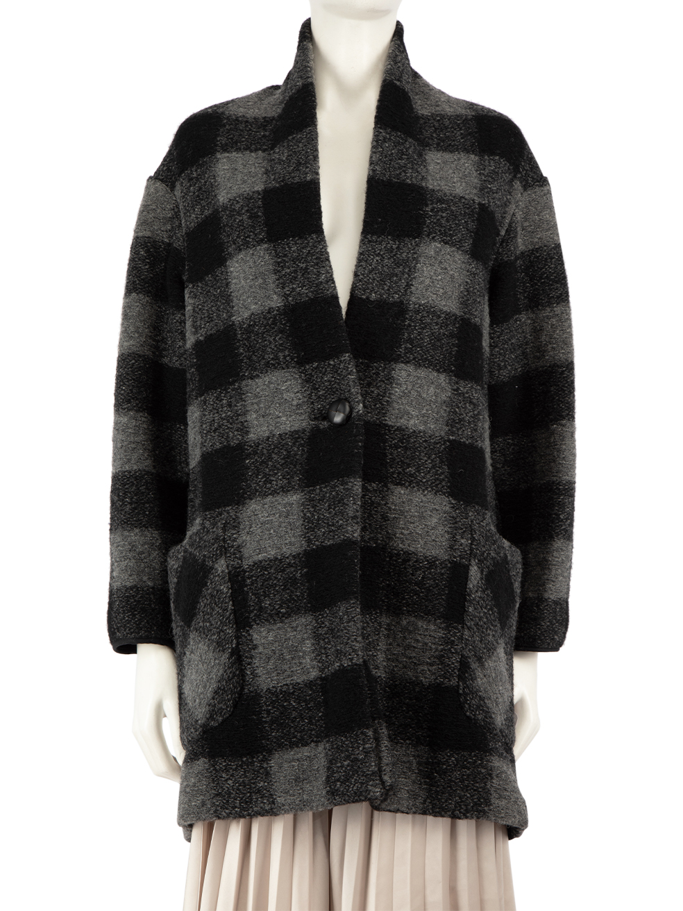 Isabel Marant Pre-Owned Isabel Marant Étolie Grey Check Pattern Coat