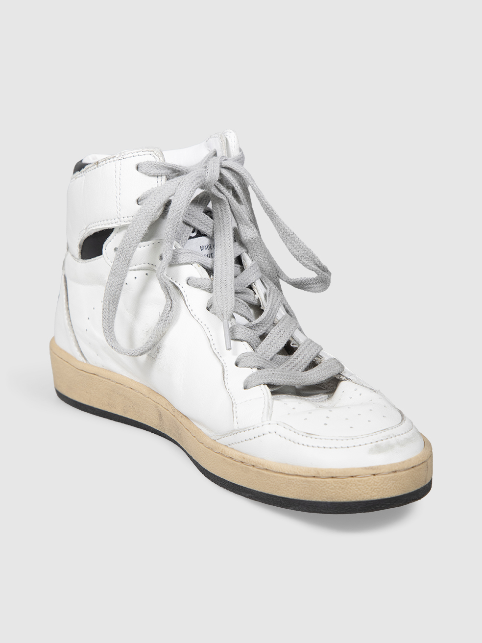 Golden Goose White Leather Sky Star Trainers