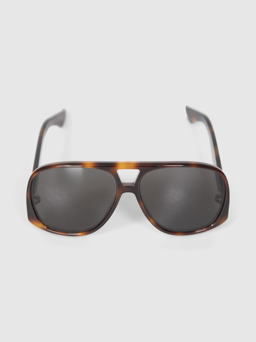 Saint Laurent Tortoiseshell Aviator Solace Sunglasses