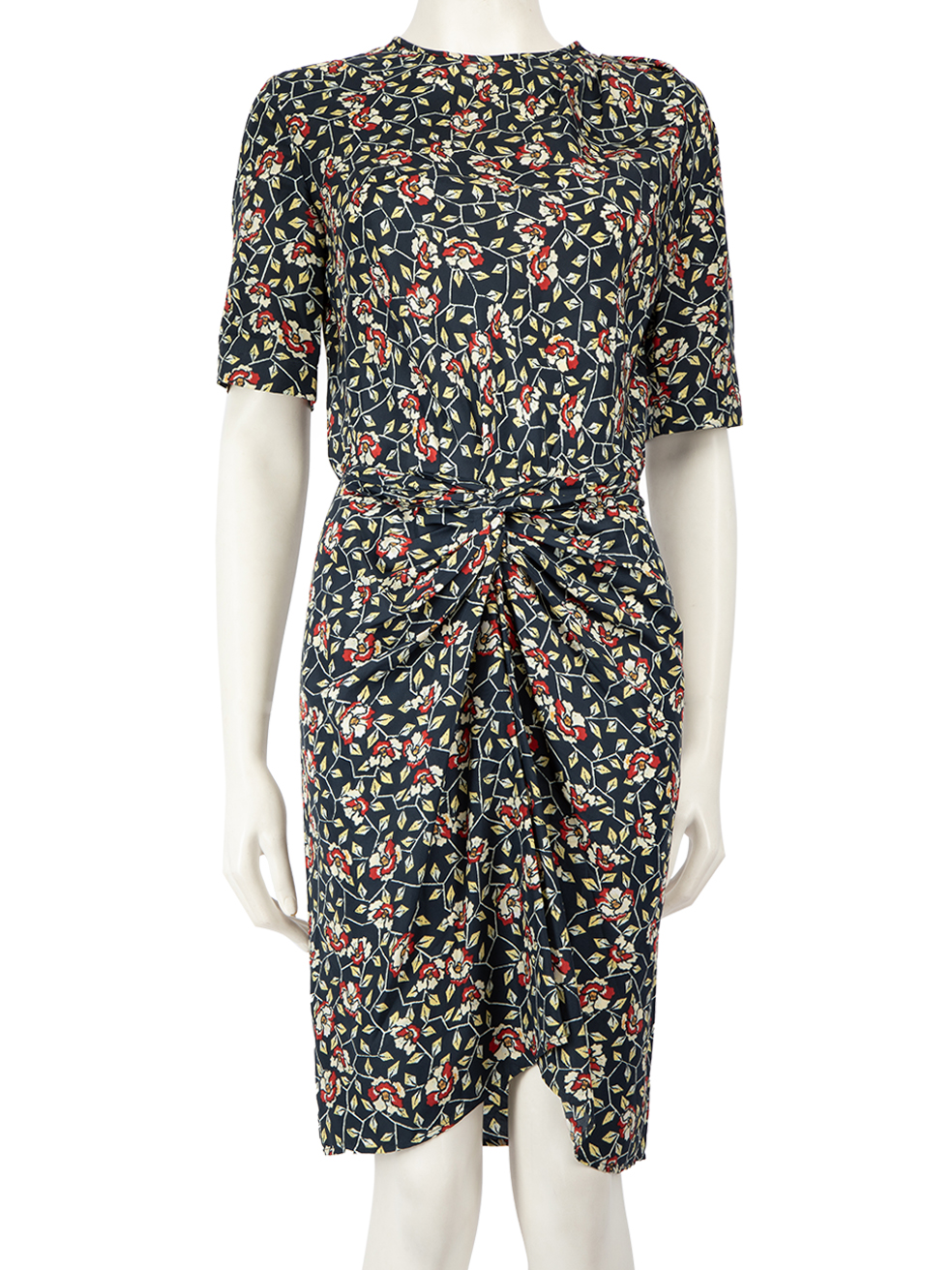 Isabel Marant Pre-Owned Floral Print Knot Front Dress