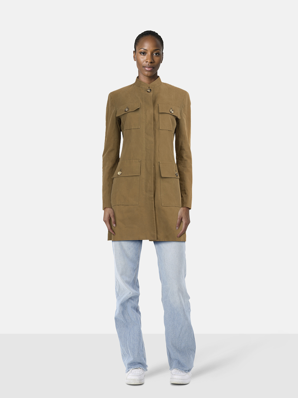 C�line Khaki Single Breast Jacket