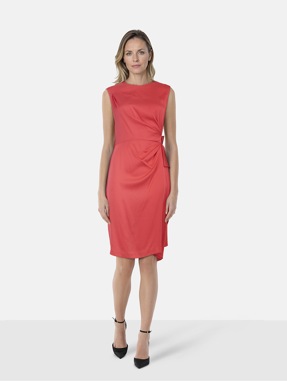 Diane Von Furstenberg Pink Silk Ruched Mini Dress