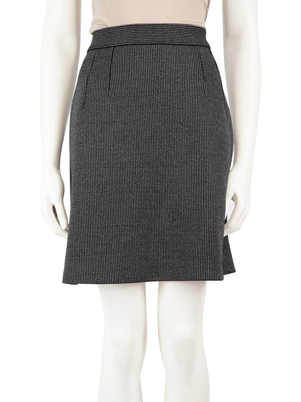 Dolce & Gabbana Women's Grey Striped Mini Skirt