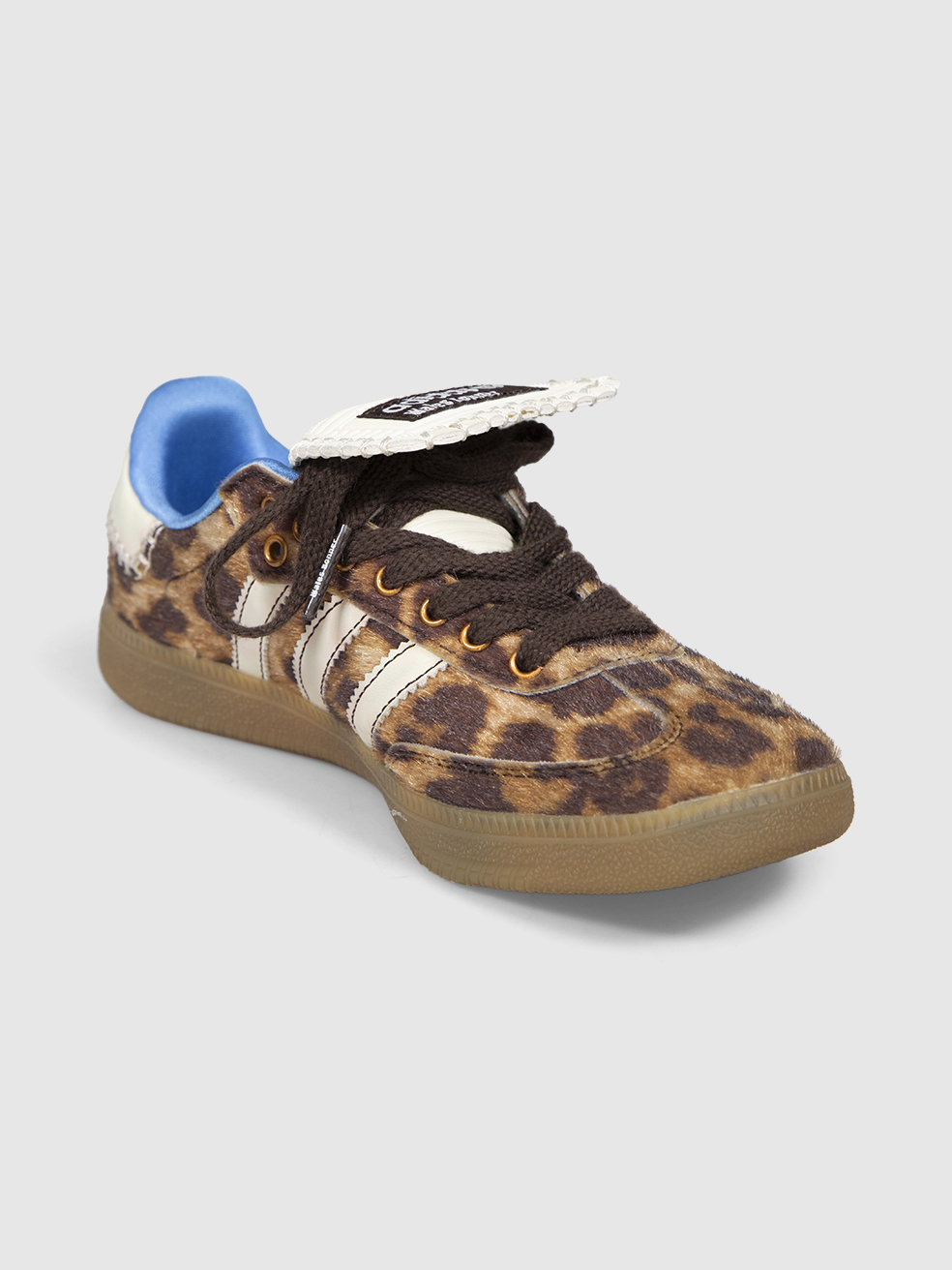 Wales Bonner Adidas x Wales Bonner Brown Leopard Pony Calfskin Trainers