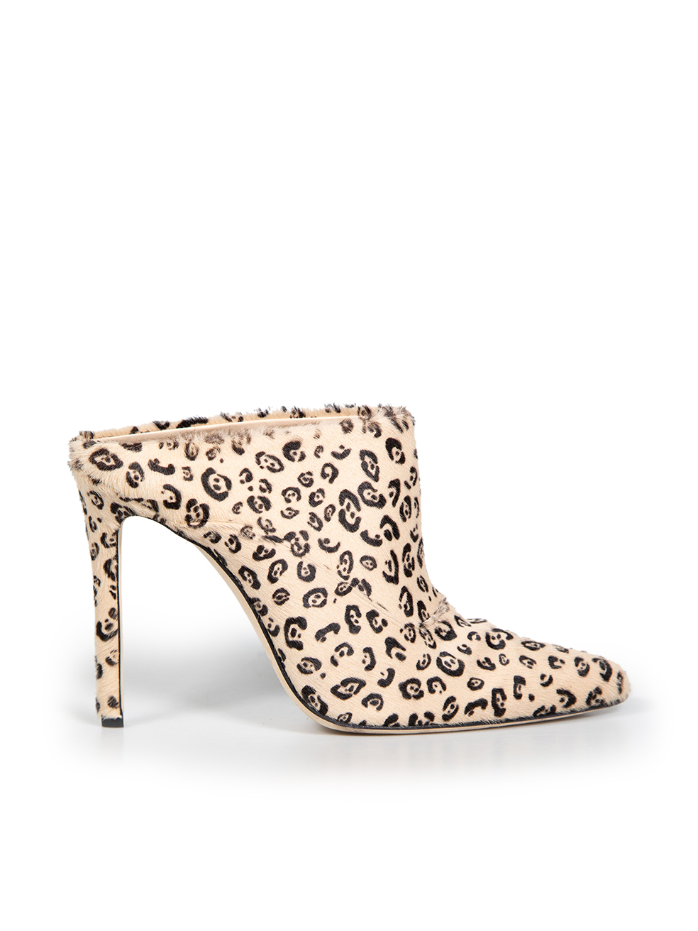 Altuzarra Pre-Owned Beige Ponyhair Animal Print Mules