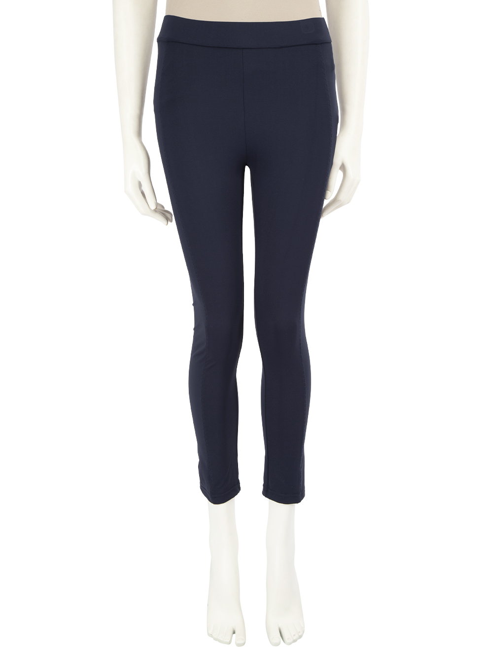 Moncler Navy Logo Patch Stretch Leggings