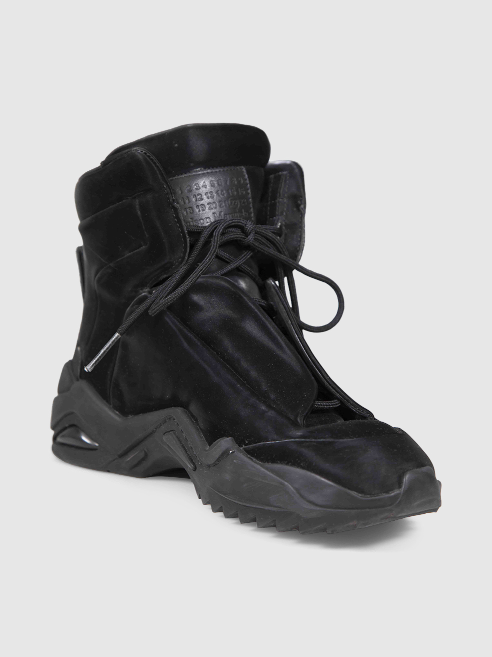 Maison Margiela Women's Black Lace Up High Top Trainers