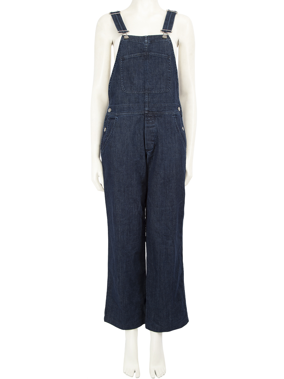 A.P.C. Pre-Owned Blue Denim Wide Leg Dungarees