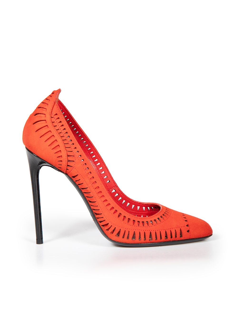 Tom Ford Pre-Owned Red Suede Cut Out Pumps