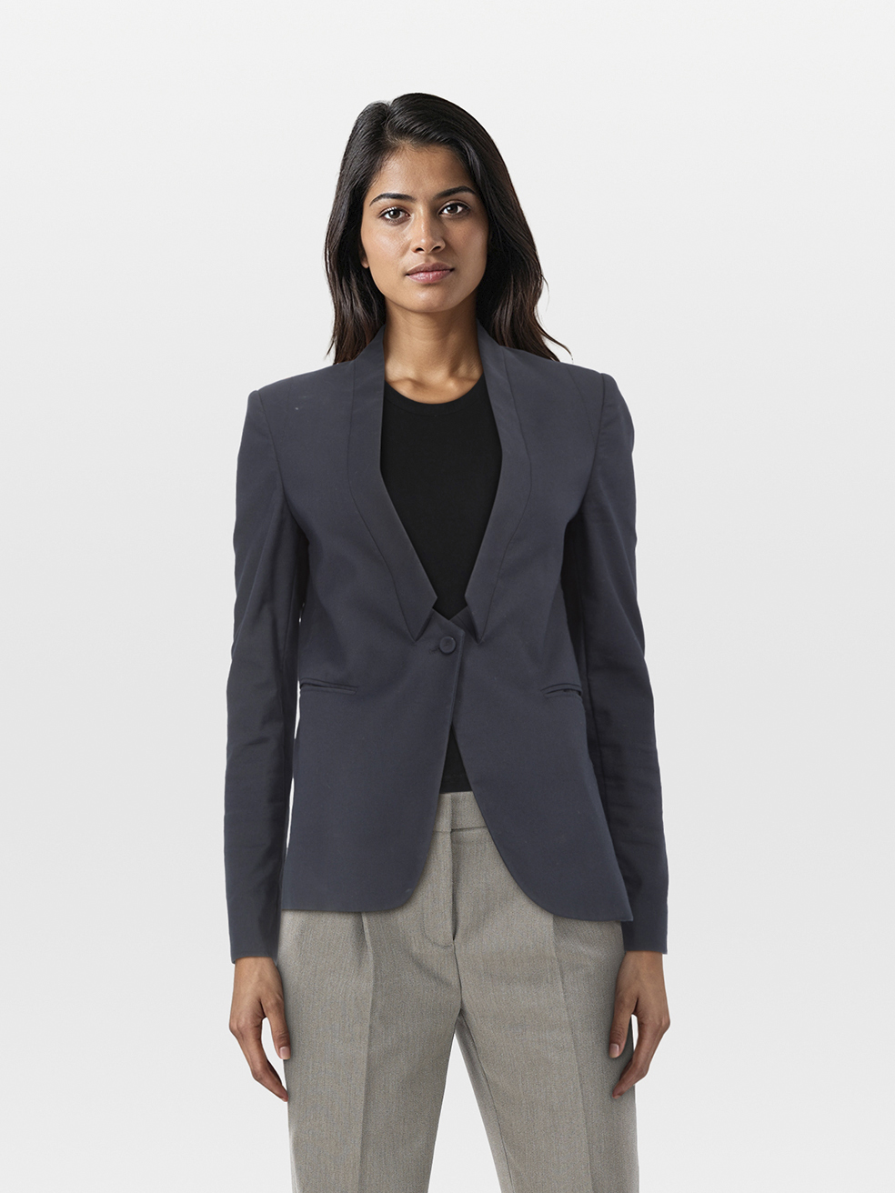 Joseph Pre-Owned Navy Buttoned Single Breasted Blazer
