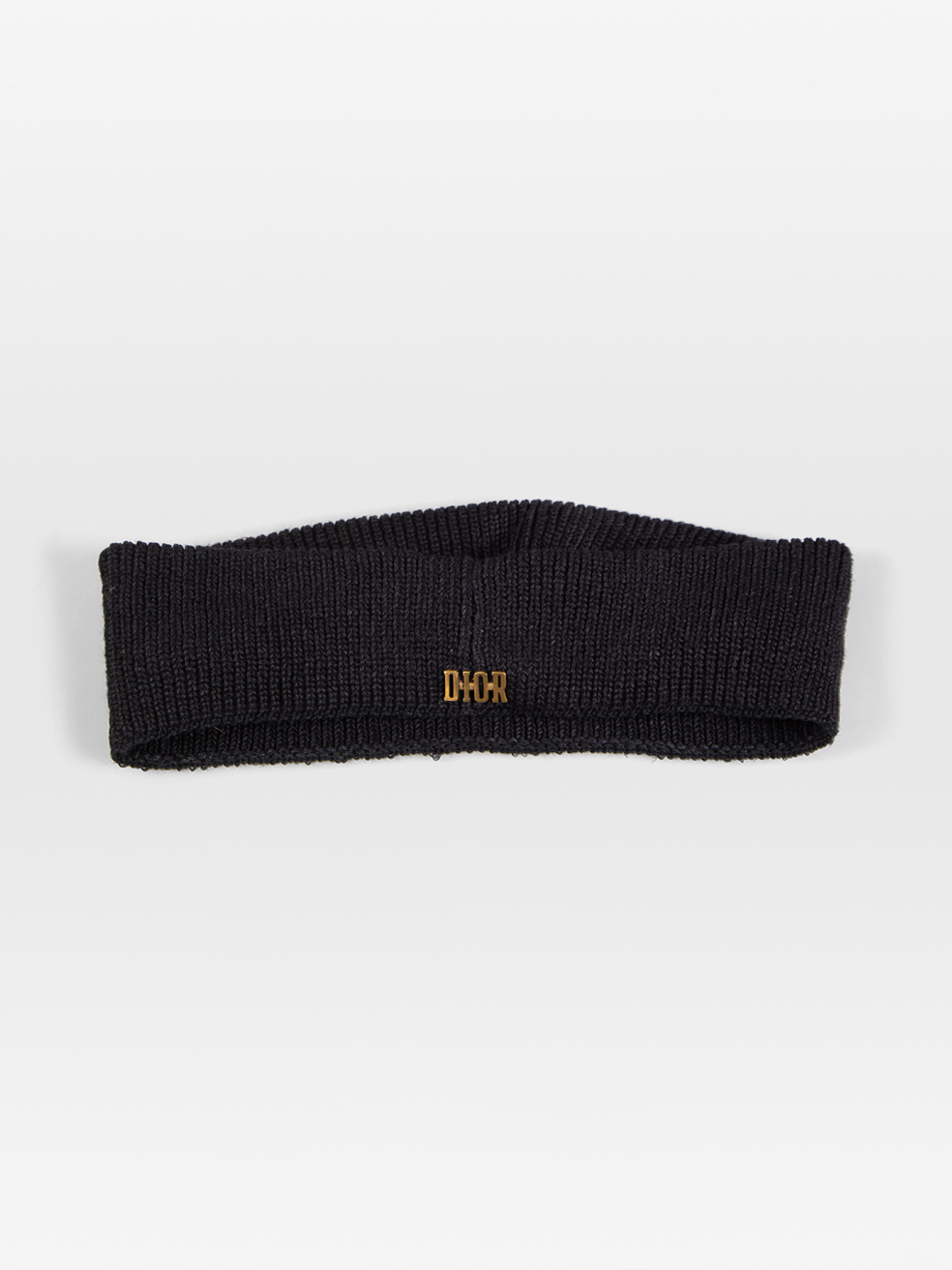 Dior Pre-Owned Black Logo Headband