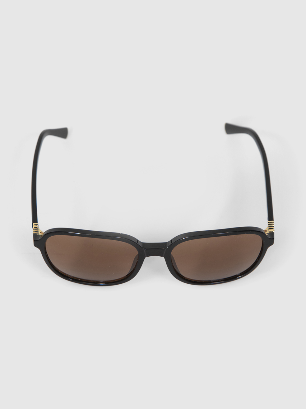 Miu Miu Woman Sunglass MU B01S - Frame color: Black, Lens color: Brown - Image 5