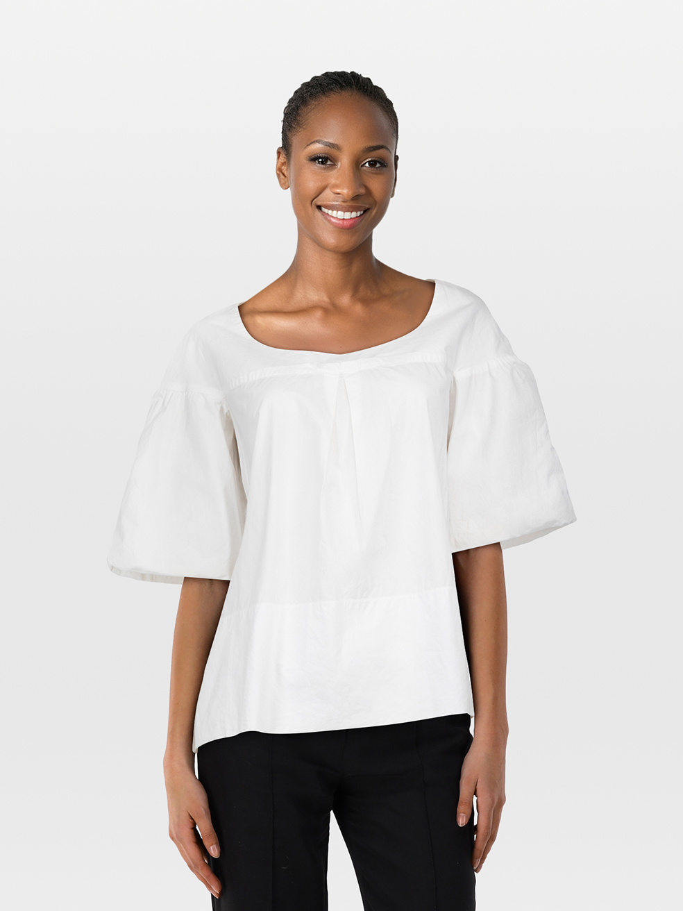 Chloé Pre-Owned White Oversized Mid Length Sleeve Top