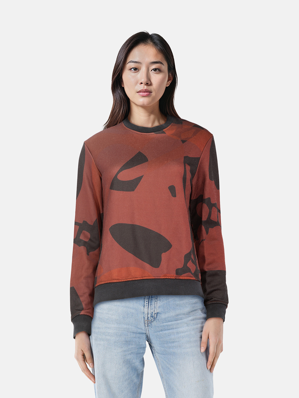 Alexander McQueen Brown & Black Abstract Jumper