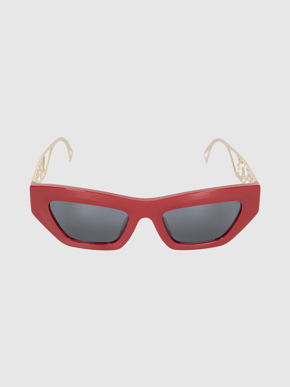 Versace Red Cat Eye Logo Sunglasses