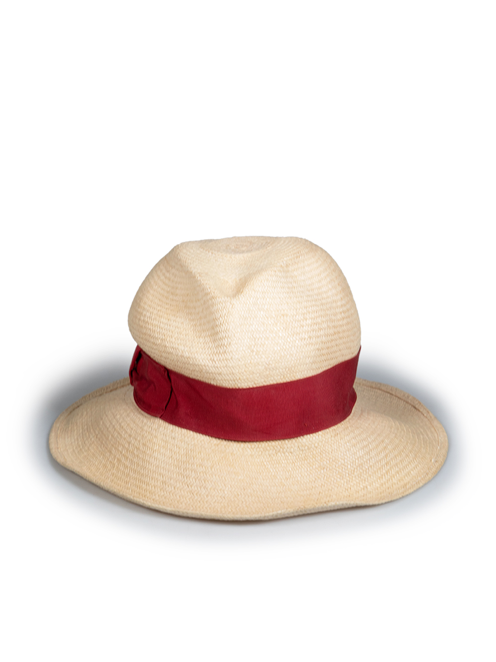 Borsalino Beige Straw Hat