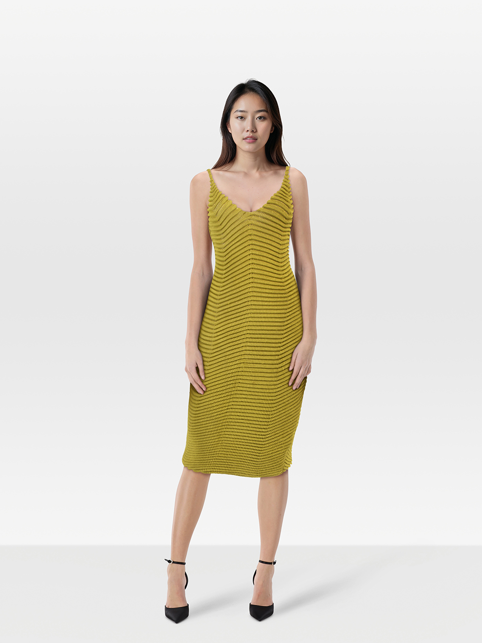 Isa Boulder Pre-Owned Green Bodycurl Fitted Dress