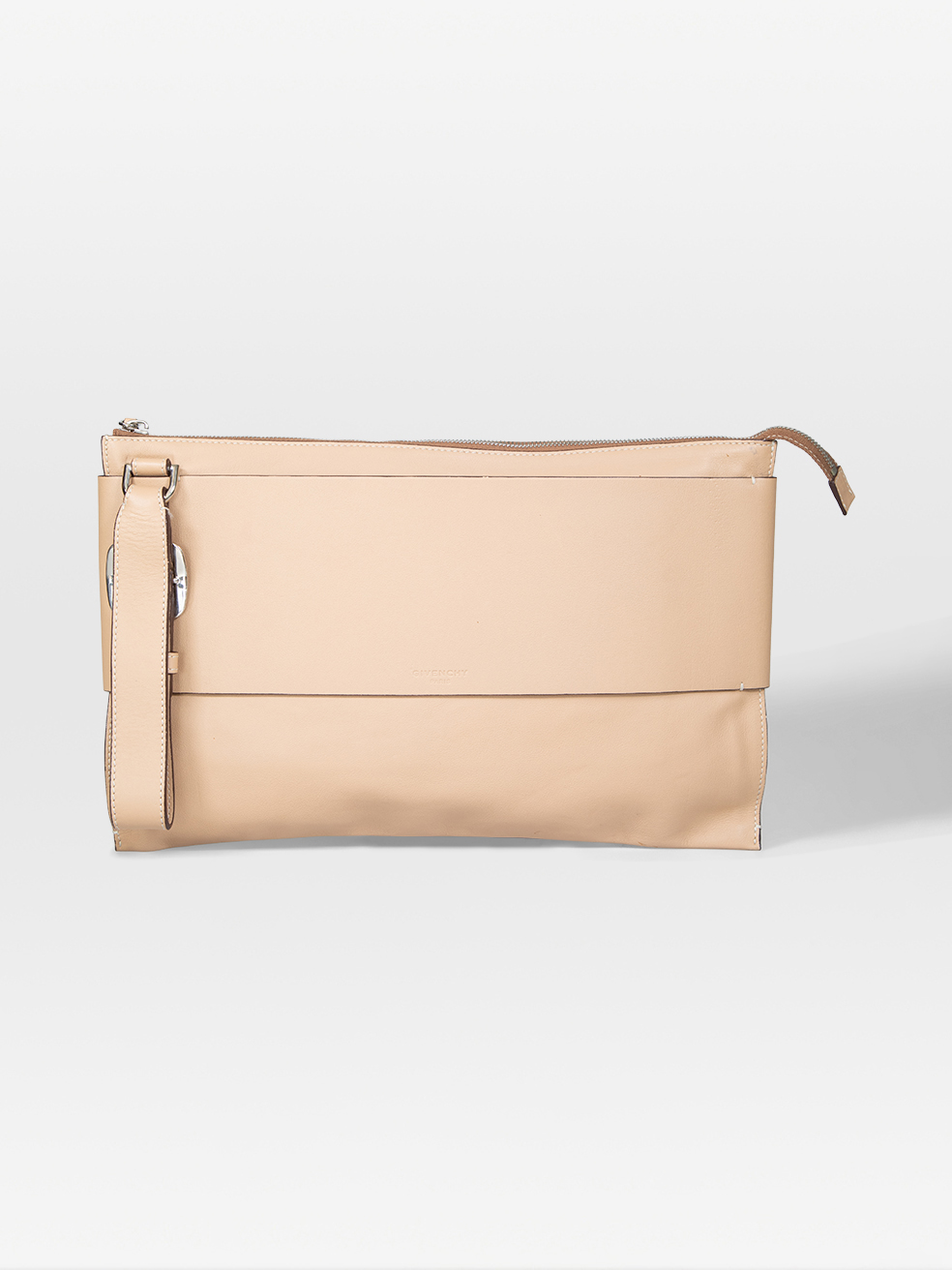 Givenchy Pre-Owned Beige Leather Clutch Bag
