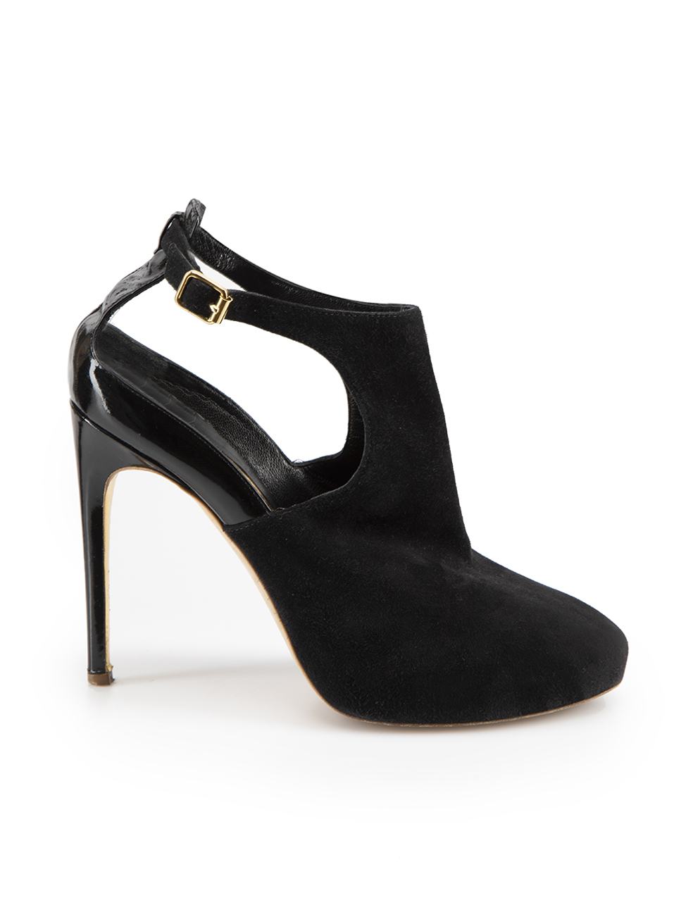 Rupert Sanderson Pre-Owned Black Suede Ankle Cut Out Heels