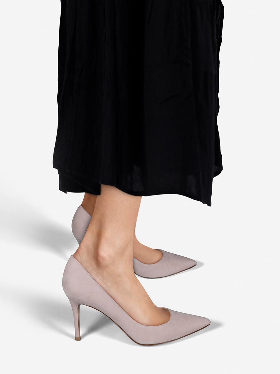 Gianvito Rossi Pre-Owned Pink Pointed Toe Suede Pumps
