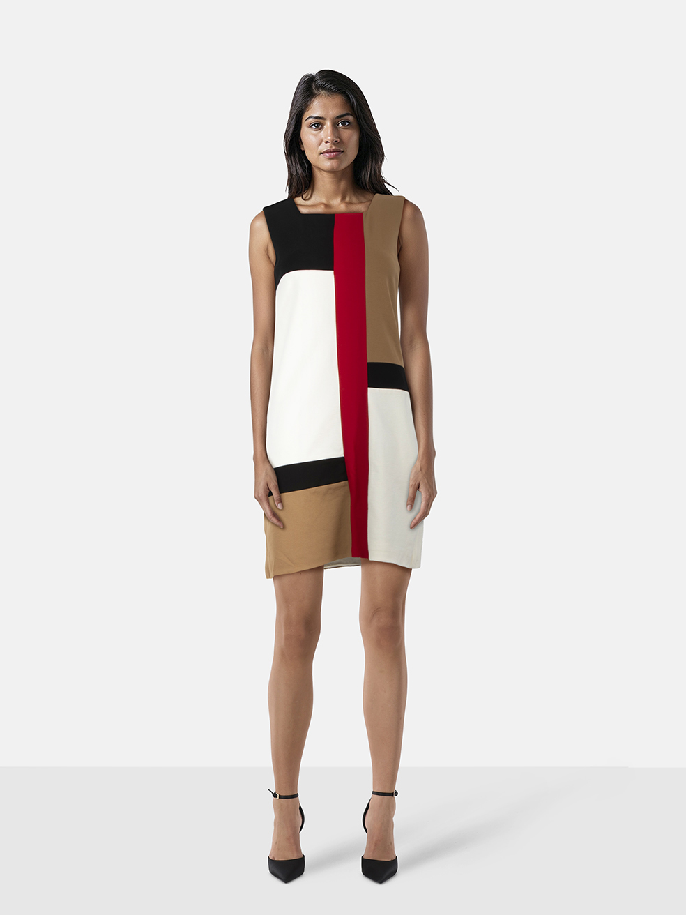 Diane Von Furstenberg Mondrian Patterned Dress