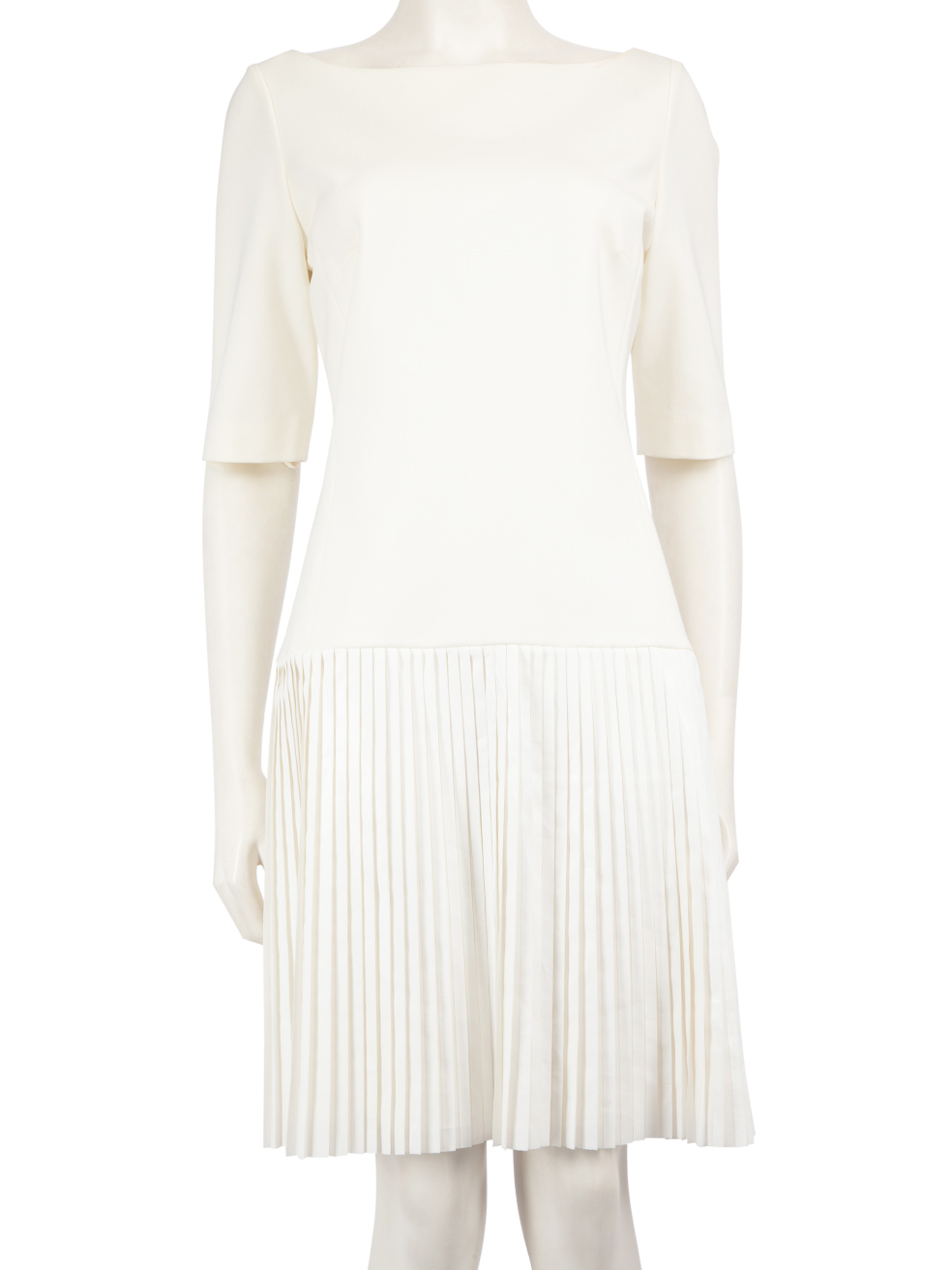 Ralph Lauren White Pleated Skirt Dress