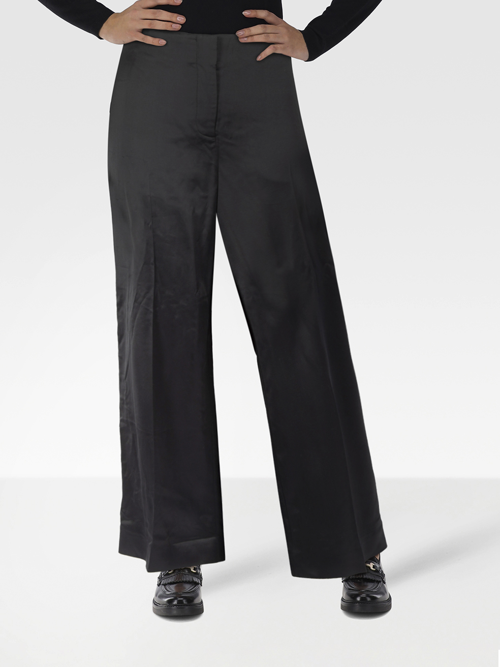 Diane Von Furstenberg Pre-Owned Black Wide Trousers