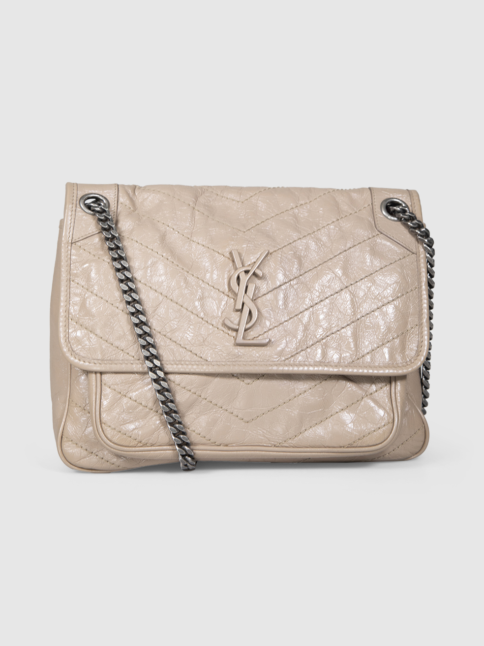 Saint Laurent Women's Beige Leather Niki Medium Bag
