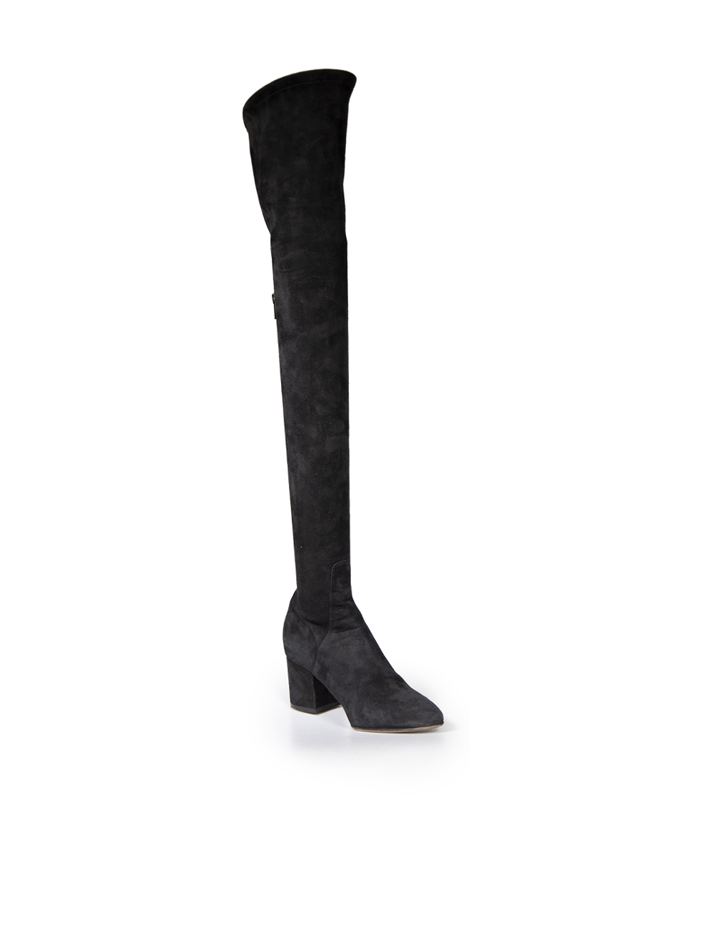 Valentino Garavani Black Suede Over-the-knee Boots