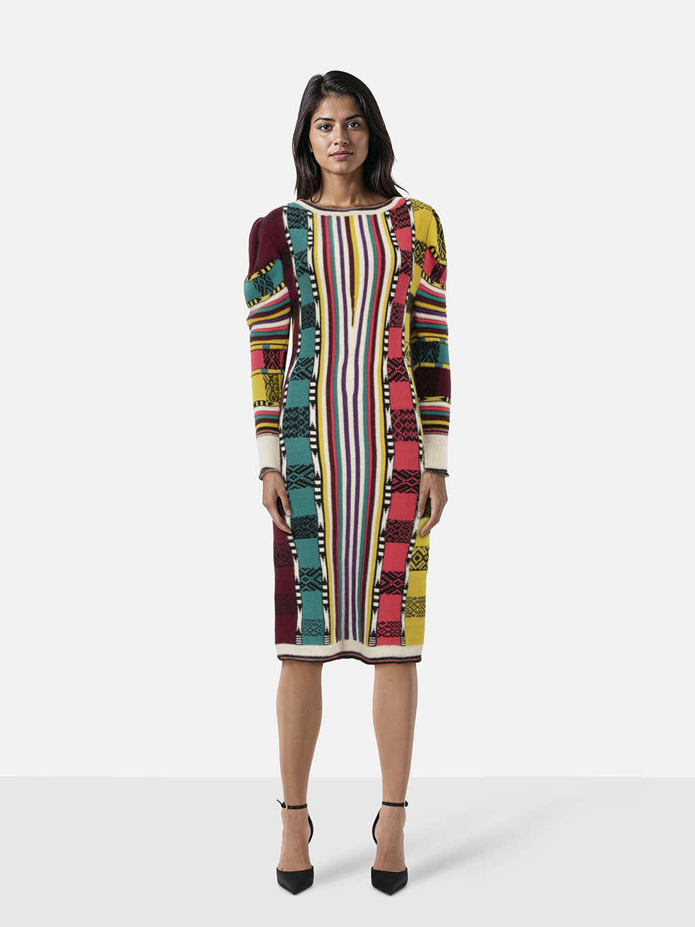 Etro Patterned Knit Wool Dress