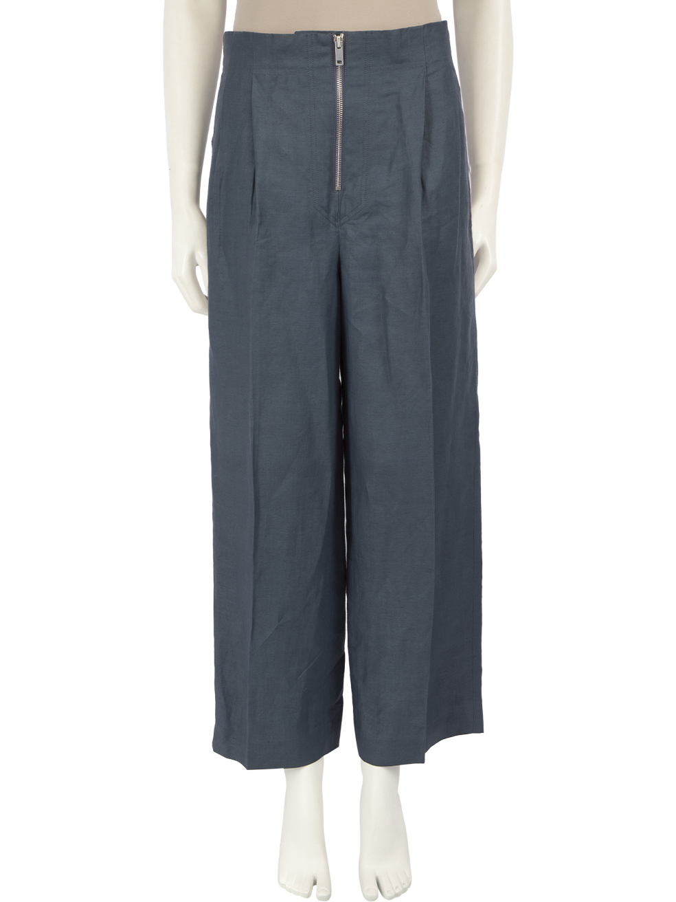Céline Pre-Owned Blue Wide Leg High-Waisted Trousers