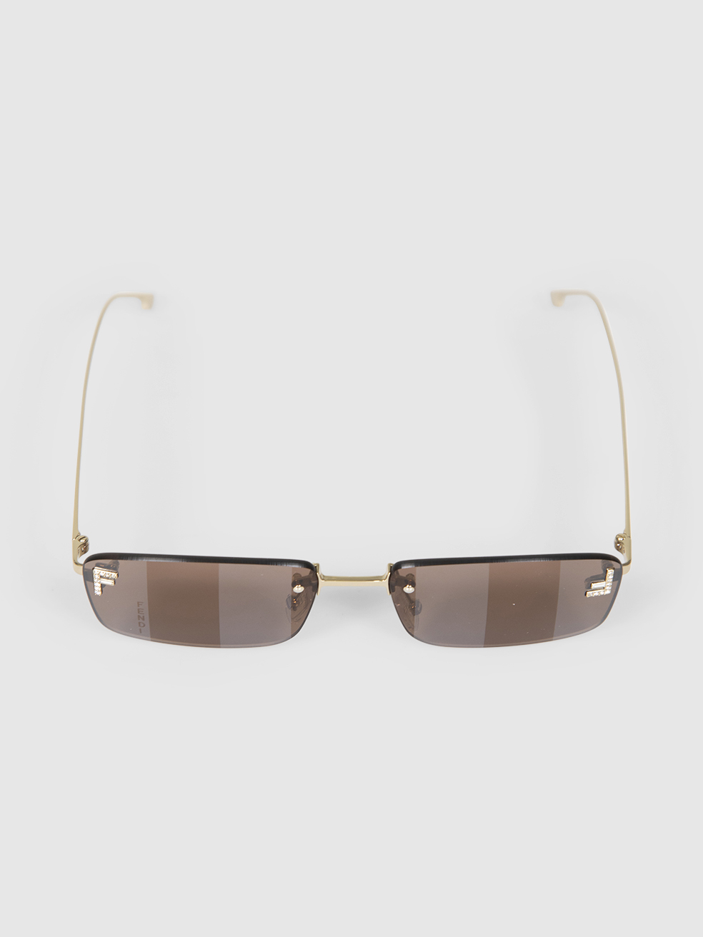 Second Hand Fendi Fendi First Crystal Rimless Sunglasses