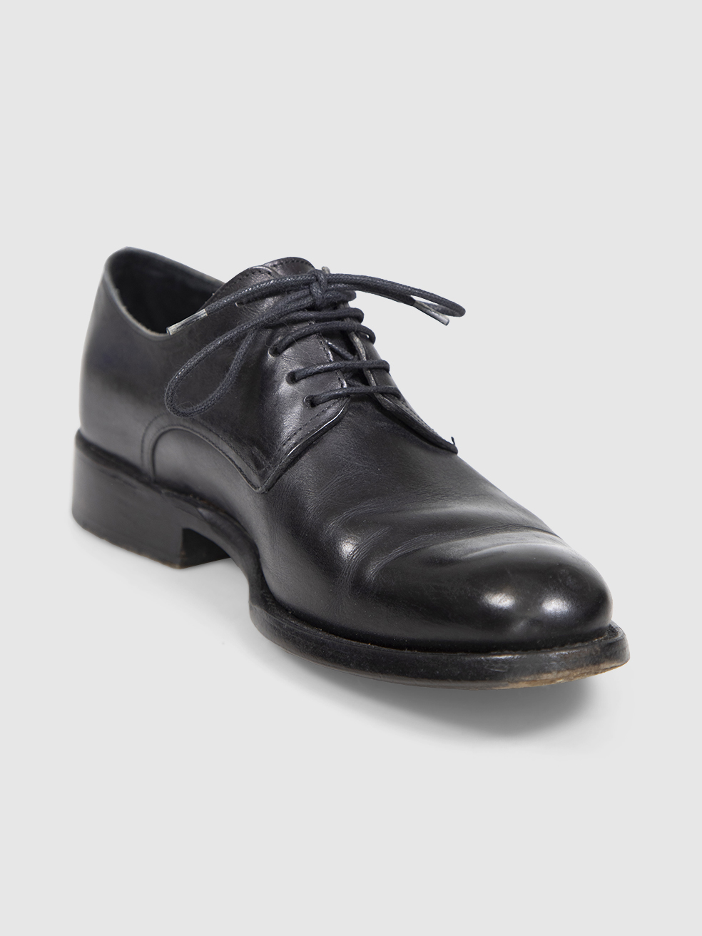 Dior Black Leather Derby Oxfords