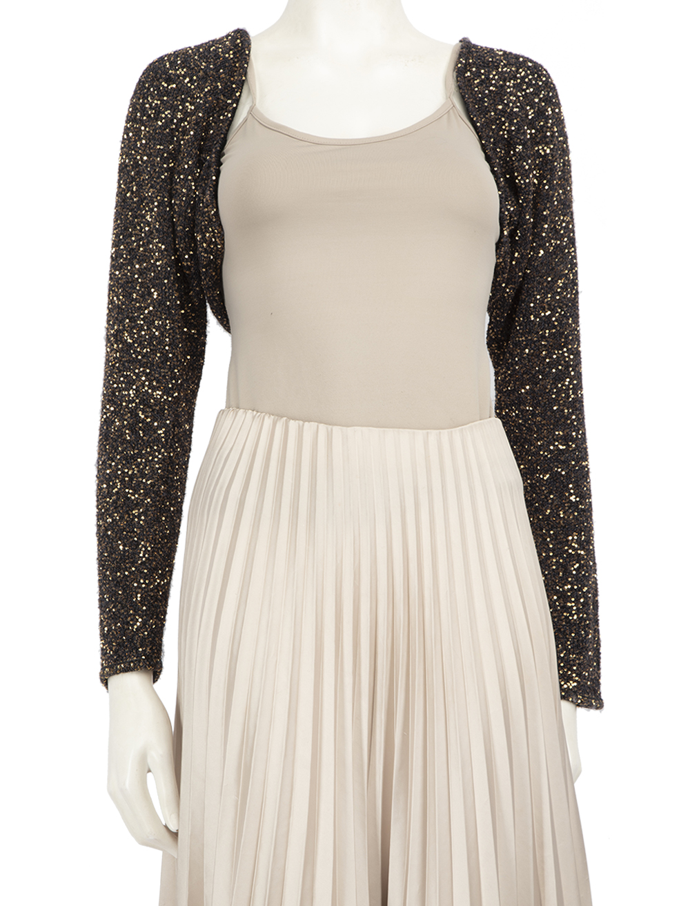 Altuzarra Navy & Gold Sequin Bolero