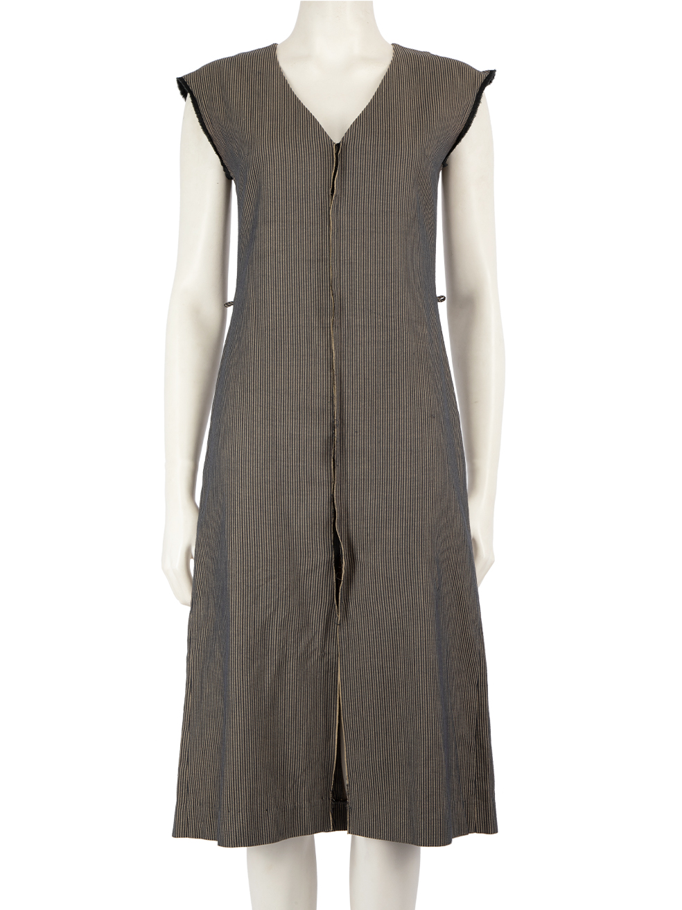 Isabel Marant Pre-Owned Grey Striped Sleeveless Dress