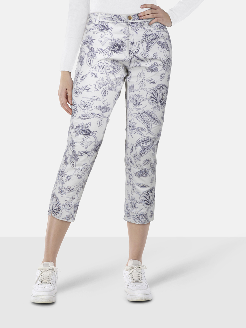 Isabel Marant Floral Print Low Rise Jeans